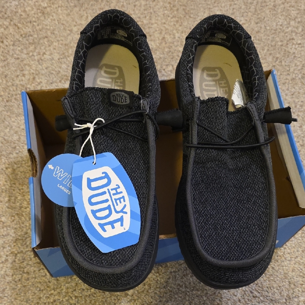Hey Dude Charcoal Loafers - Picture 1 of 10